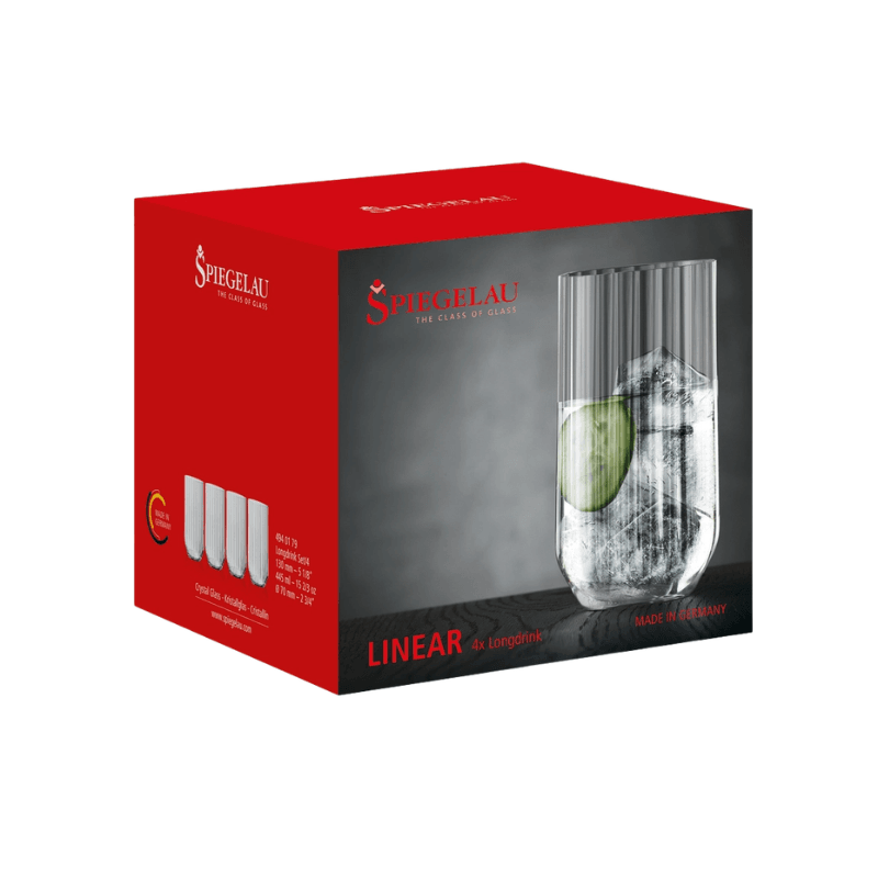 Vaso alto linear set de 4
