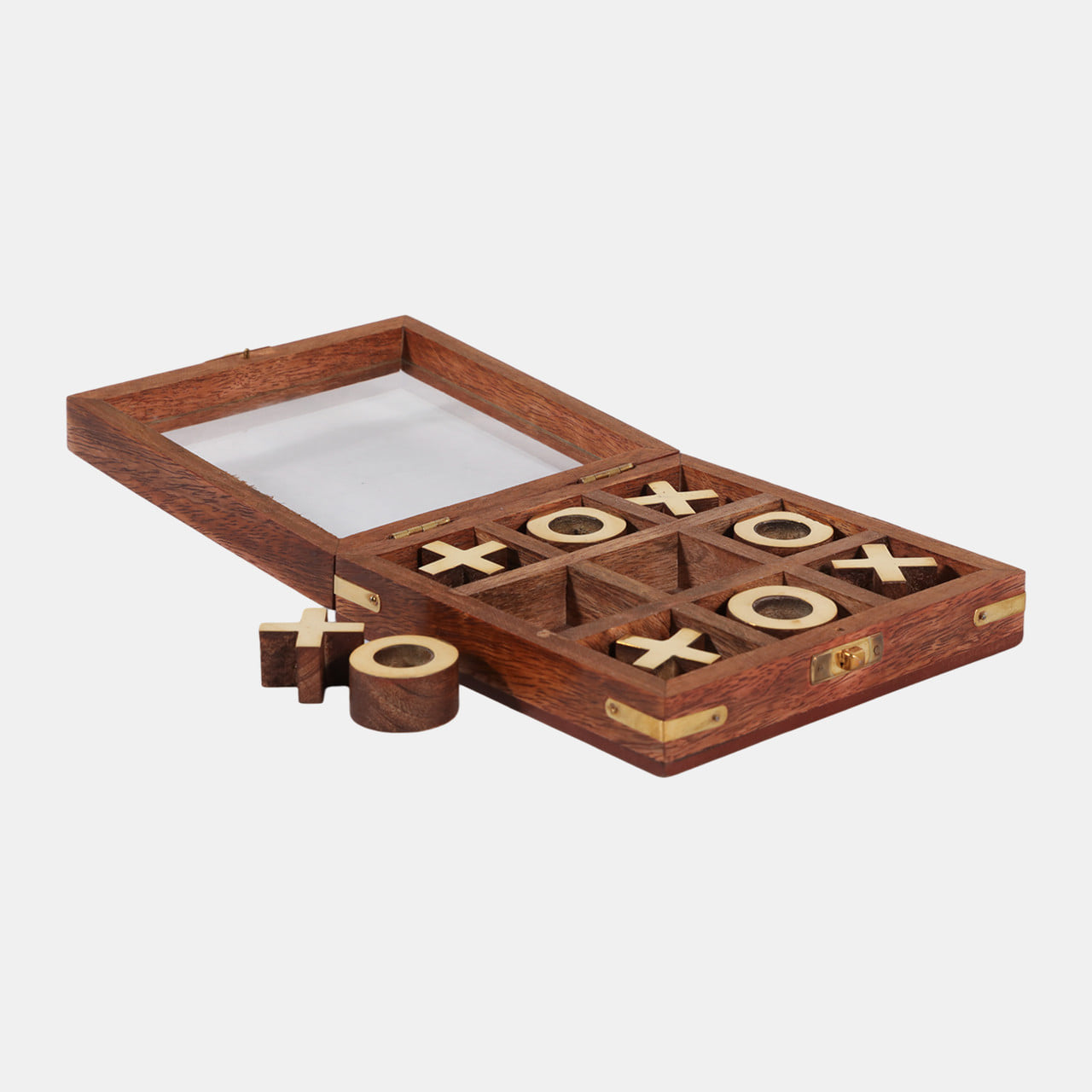 Juego tic tac toe caja brown / gold