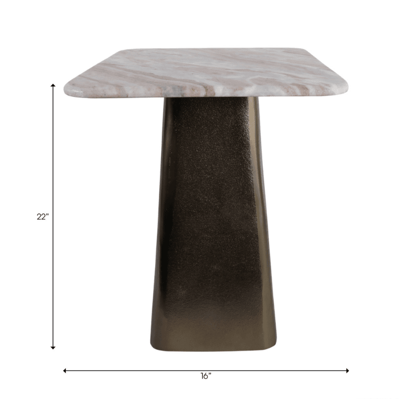 Mesa cuadrada 22x16''	