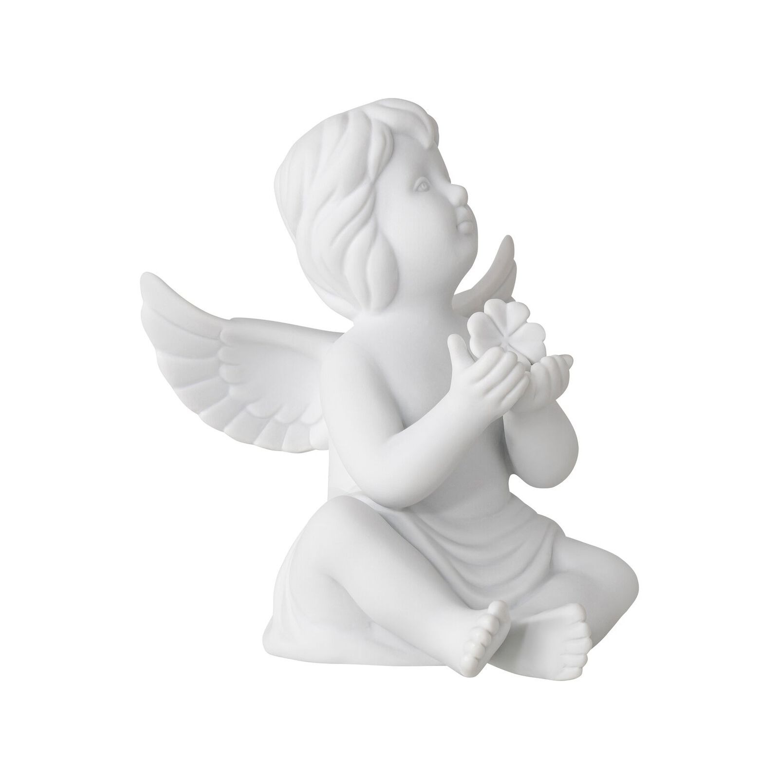 Ángel decorativo con trébol grande