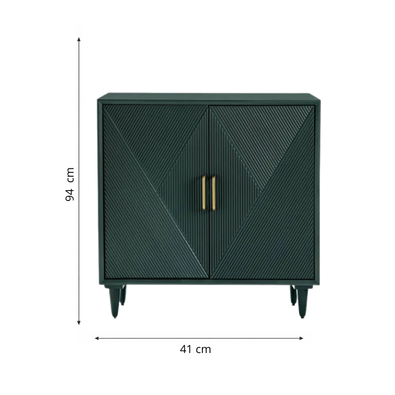 Gabinete de 2 puertas esmeralda