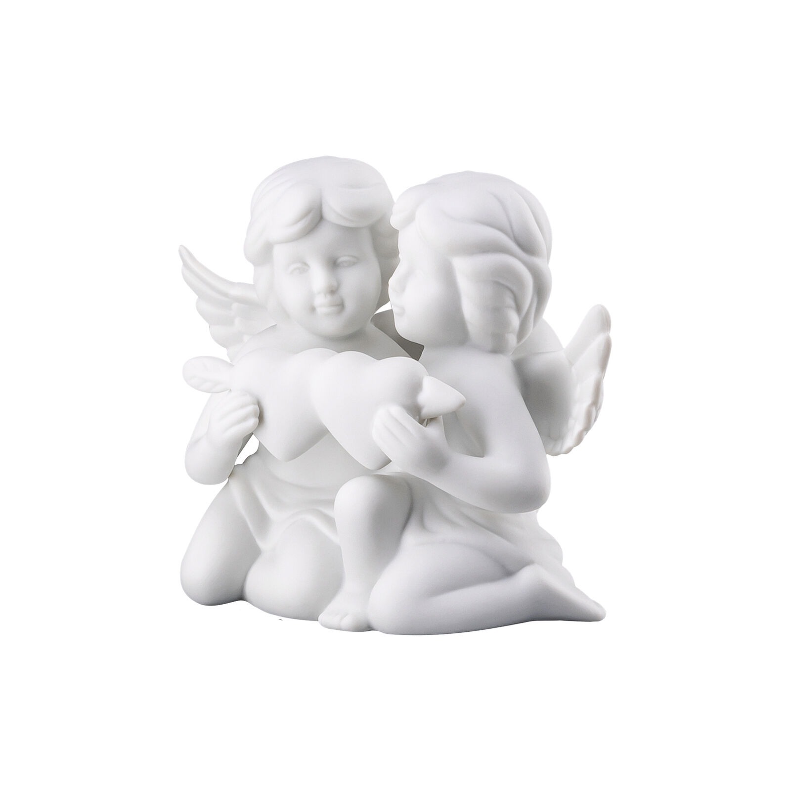 Pareja de ángeles con corazones