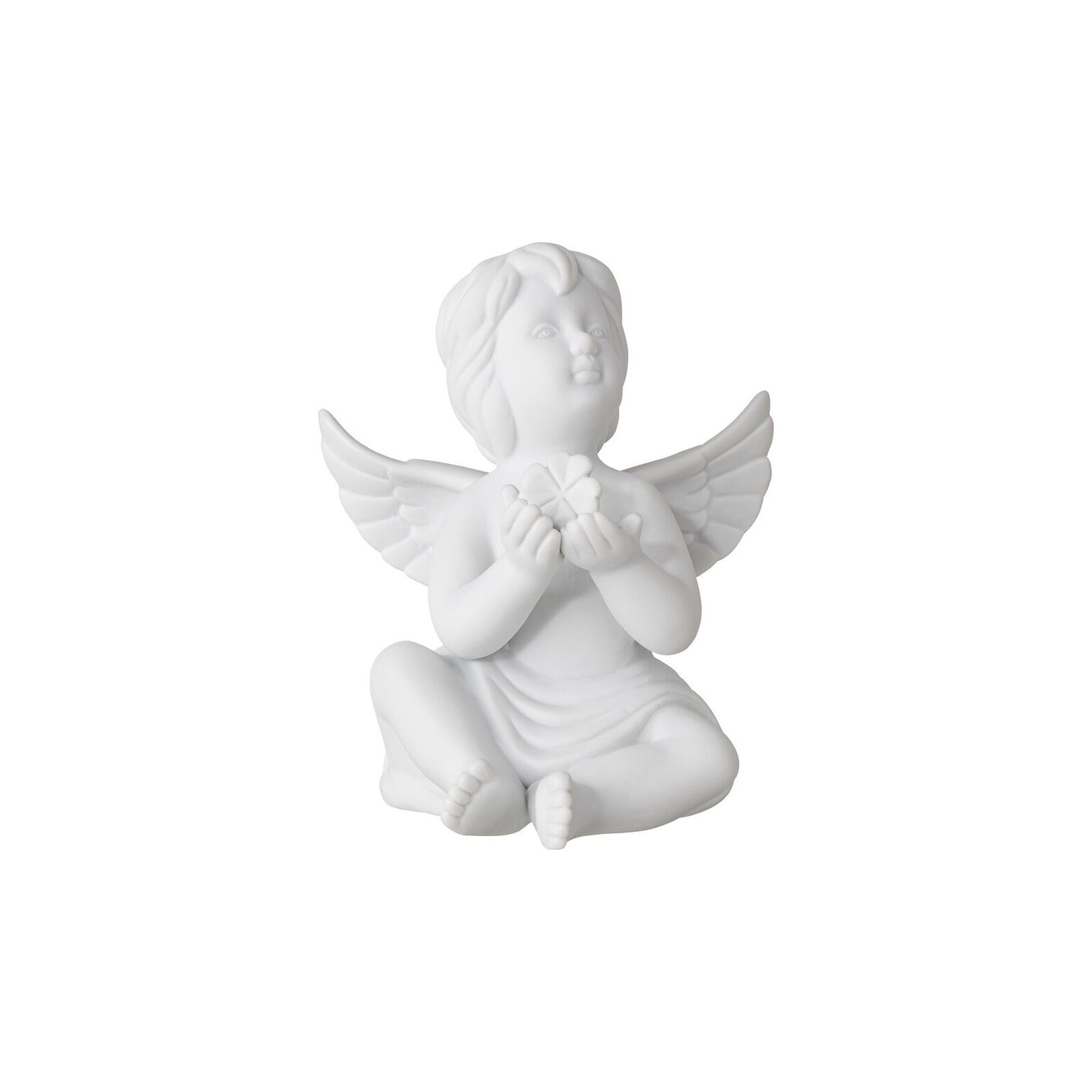 Ángel decorativo con trébol 