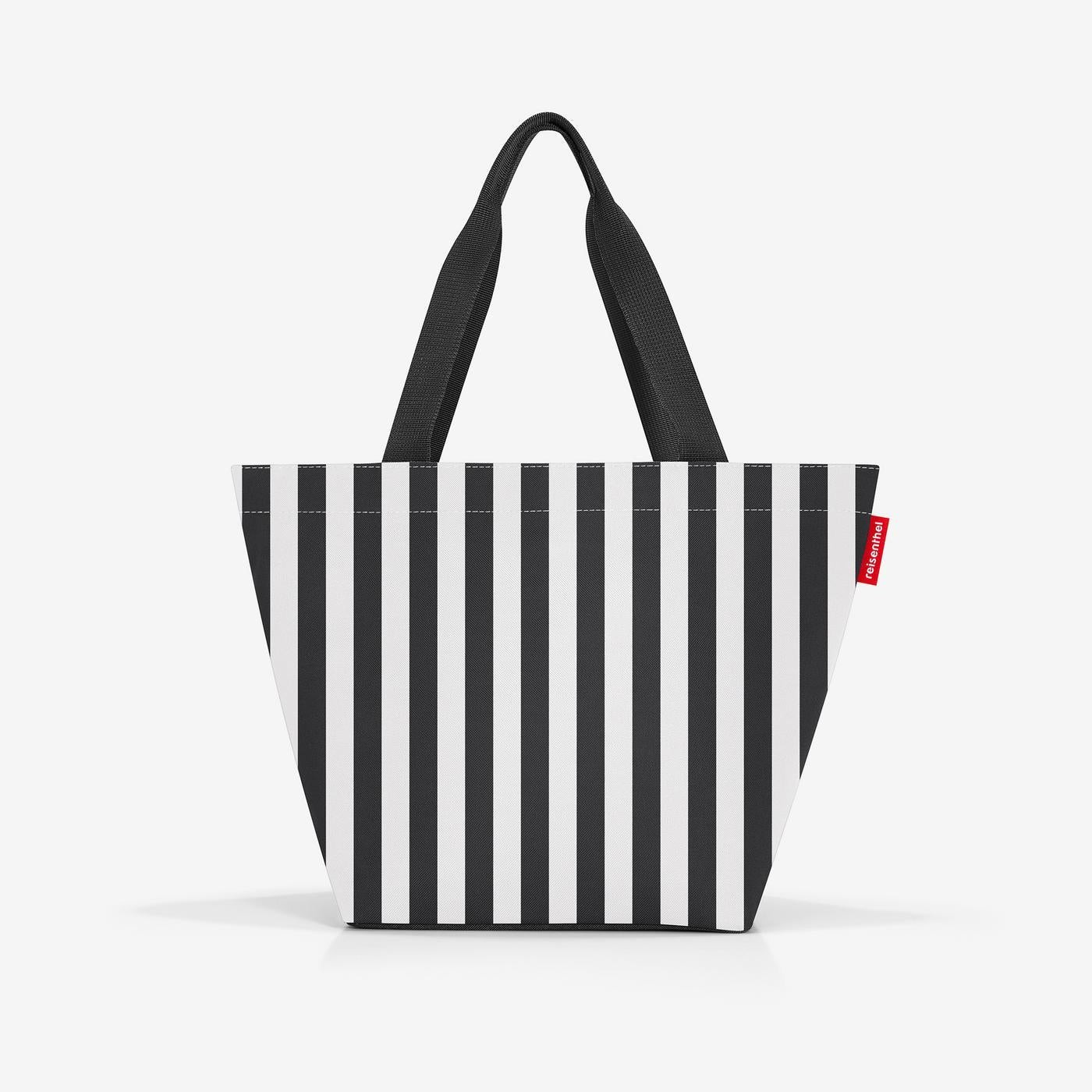 Bolso para compras M summer stripes black and white 