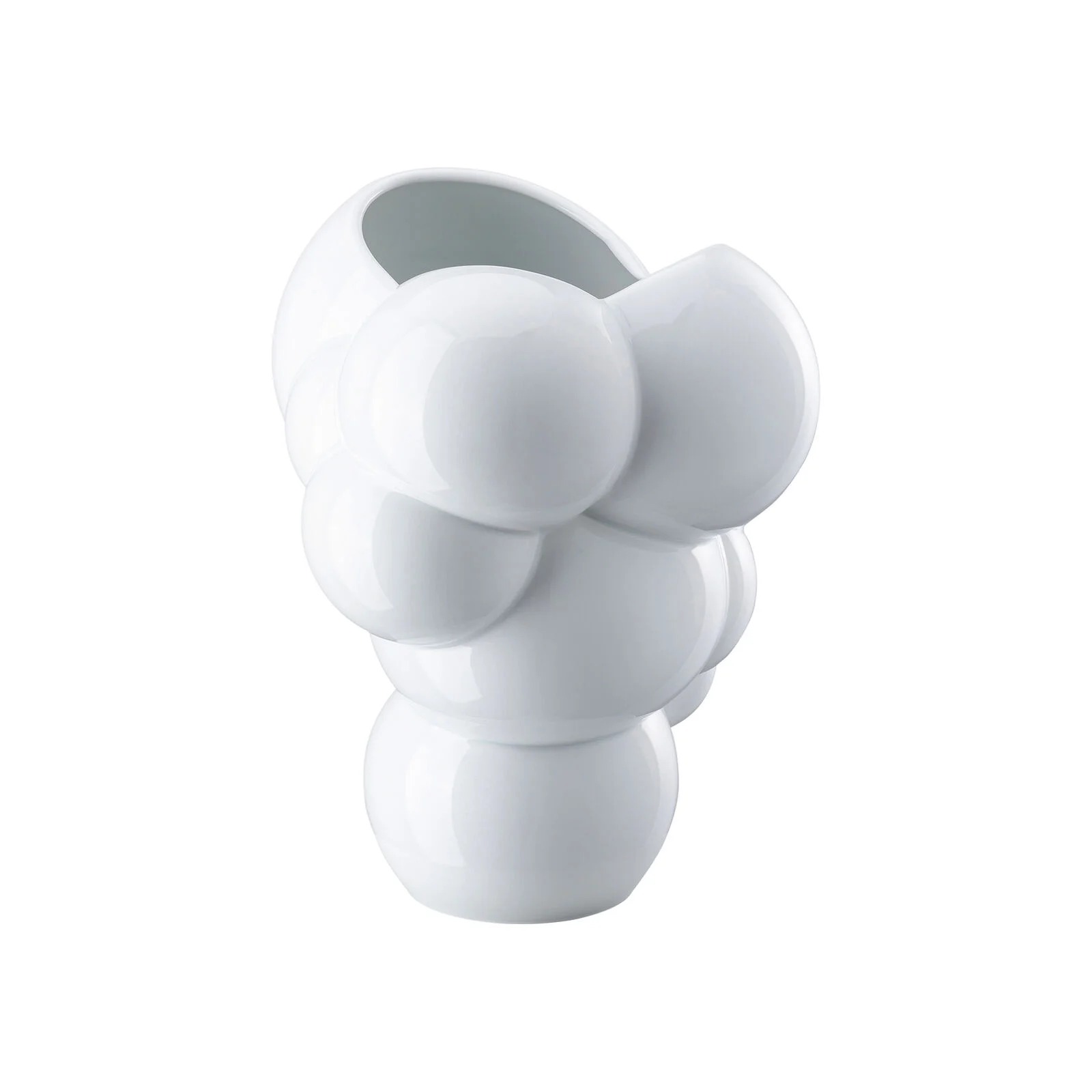 Florero 26 cm skum weiss