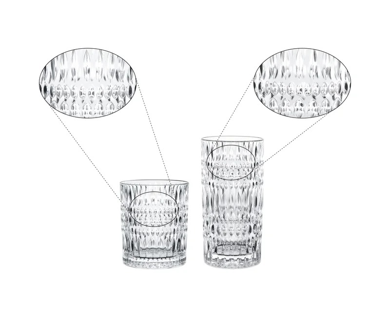 Juego de 8 vasos - ethno