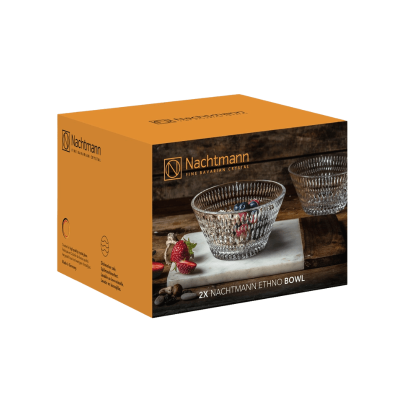 Set de 2 bowl de cristal de 16.5 cm
