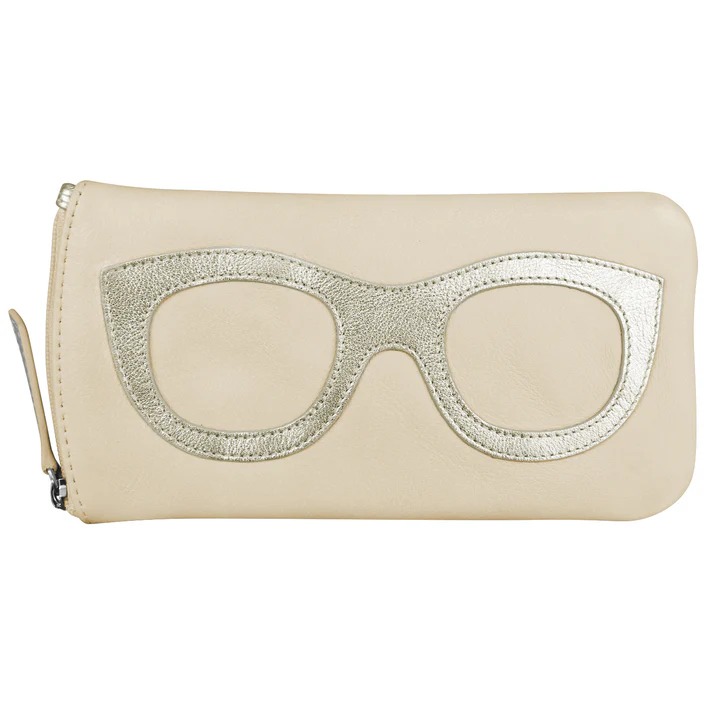 Estuche para lentes bone / light gold