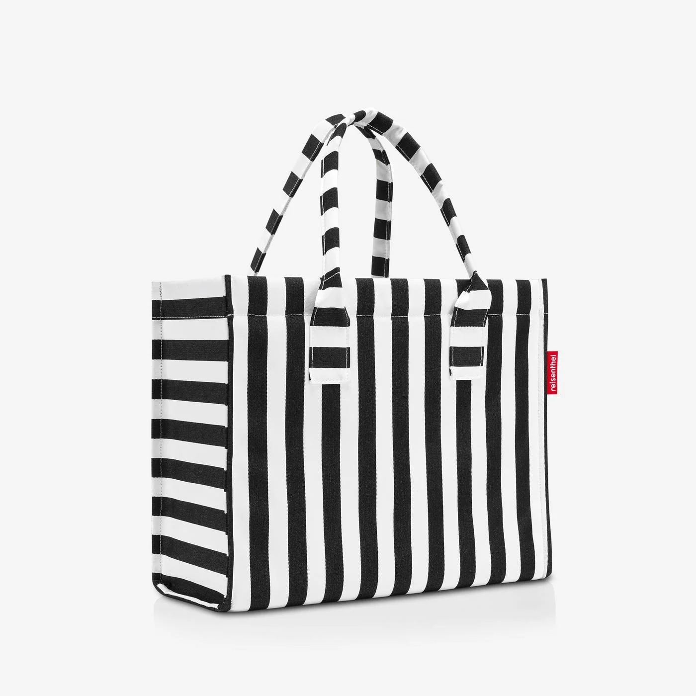Bolso de compras summer stripes black and white