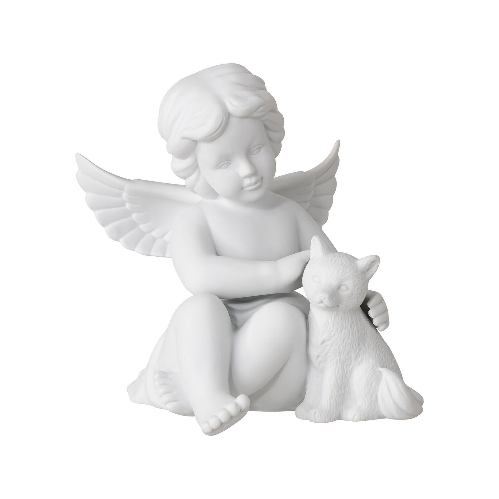 Ángel decorativo con zorro grande