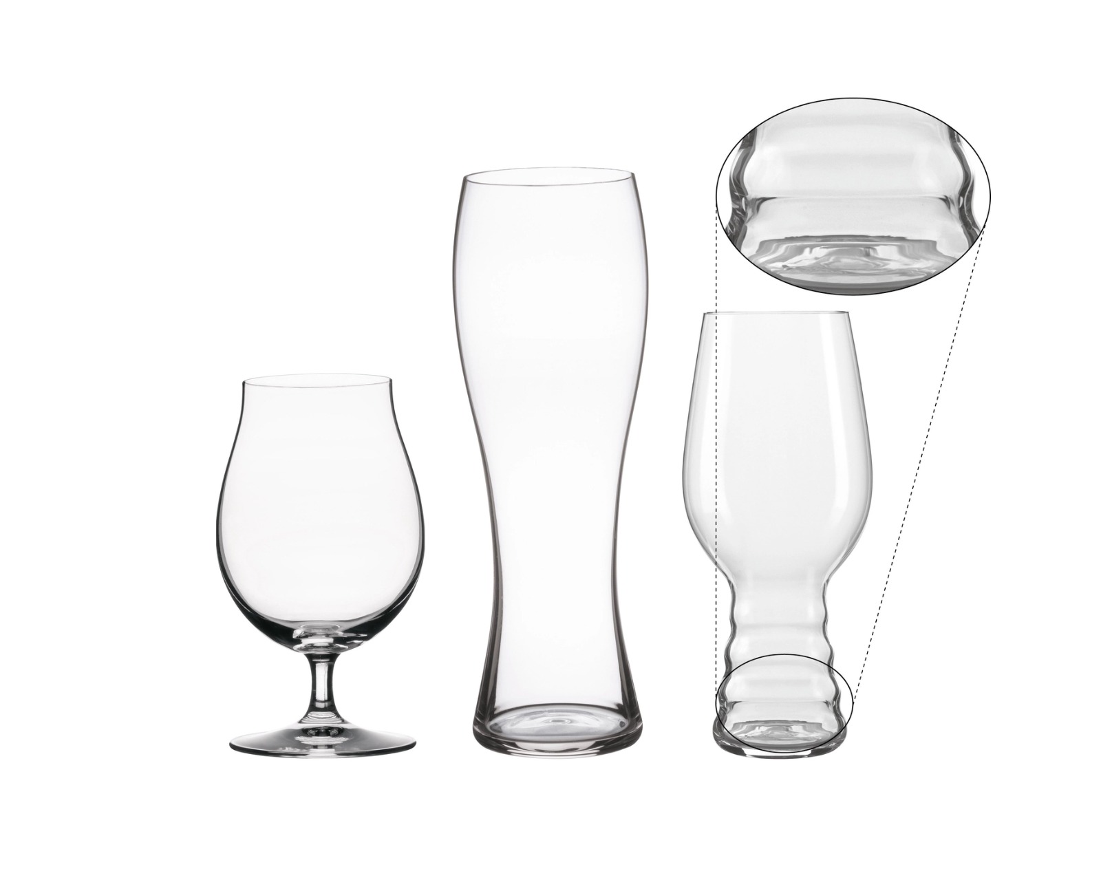 Set de 3 copas para cervezas clásicas