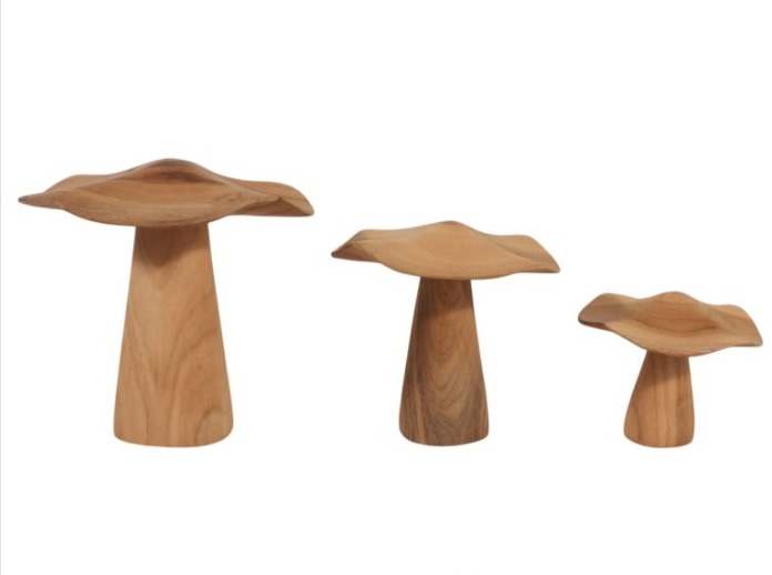 Set de 3 setas decorativas beige