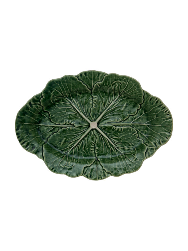 Plato Oval Natural Couve - 43 cm