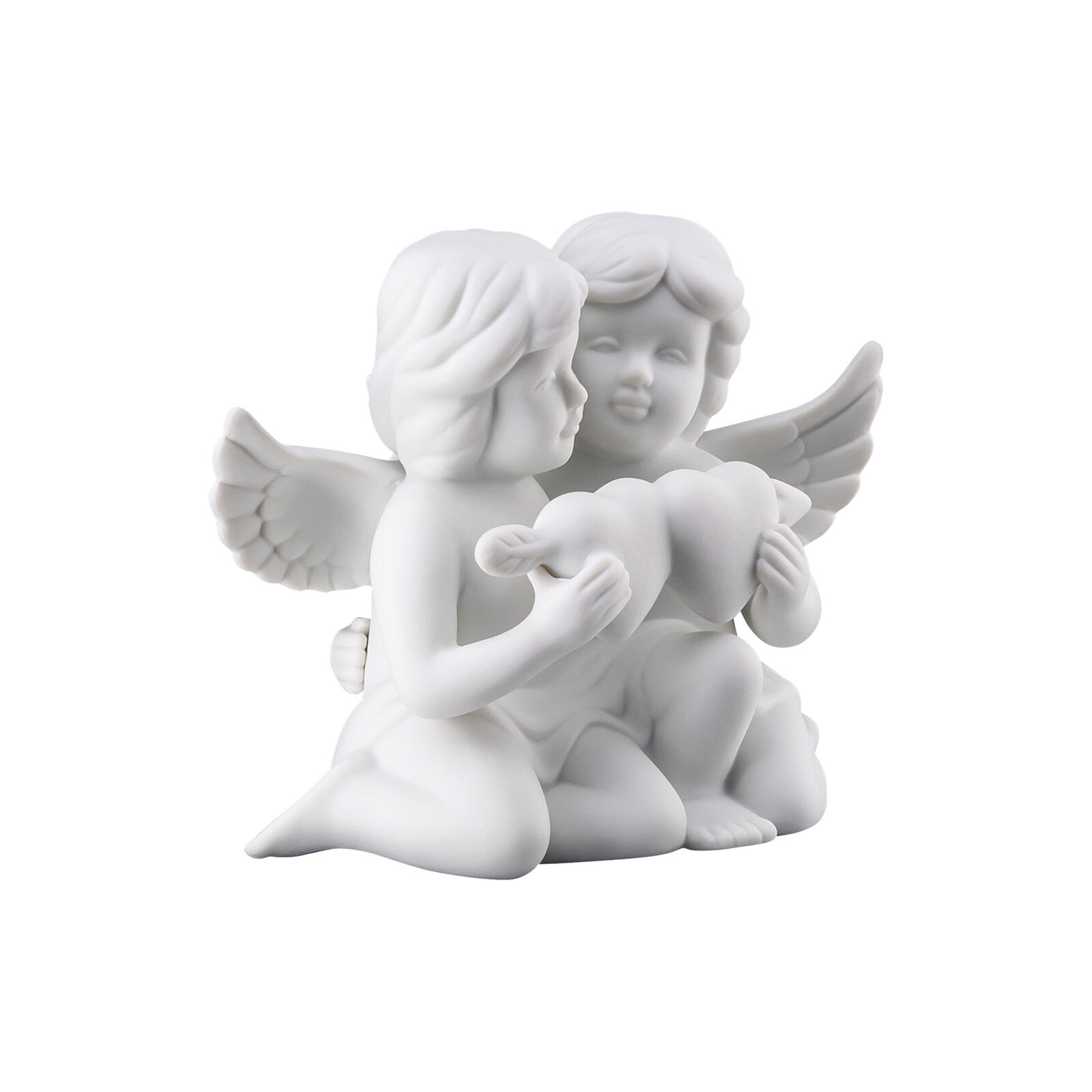 Pareja de ángeles con corazones