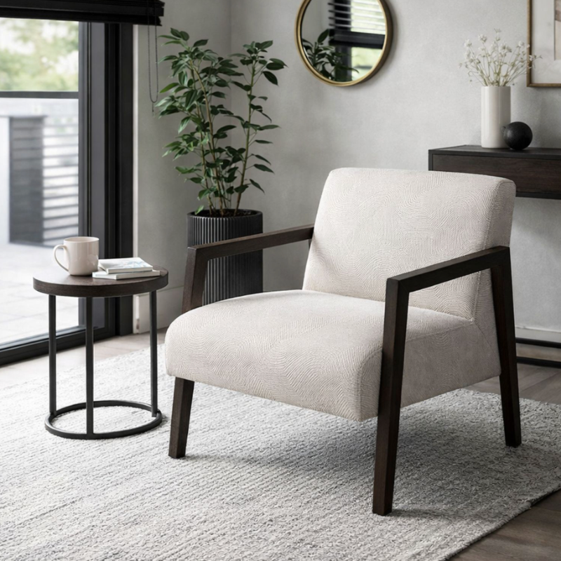 Silla brunner white / black 28''