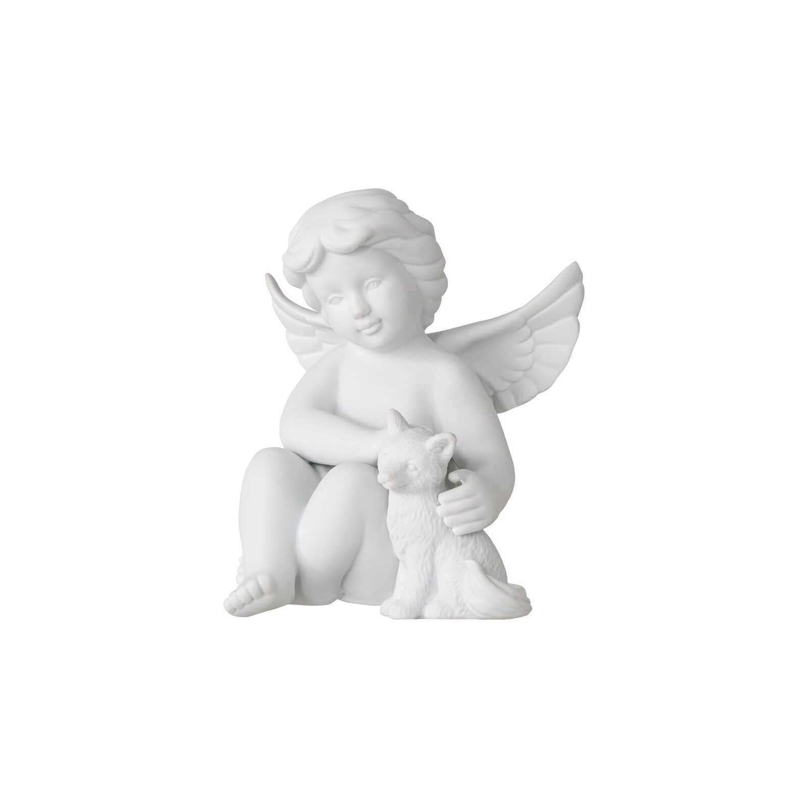 Ángel decorativo con zorro