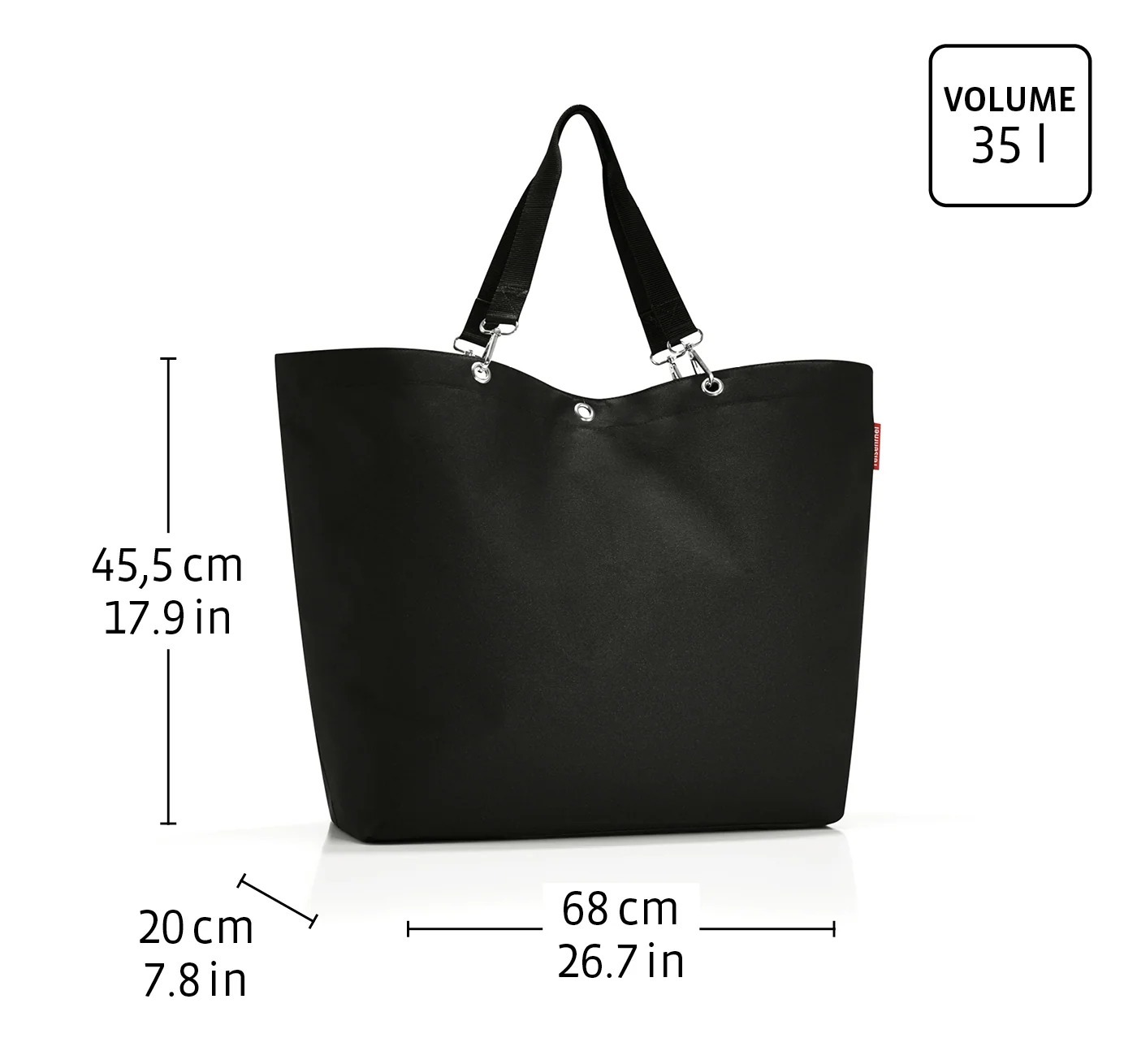 Bolso oara compras XL summer stripes black and white