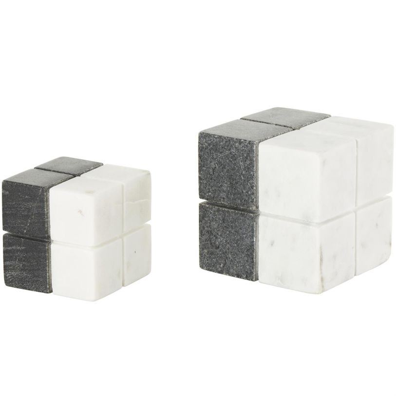 Cubo decorativo mármol, tamaño pequeño, se vende por separado	