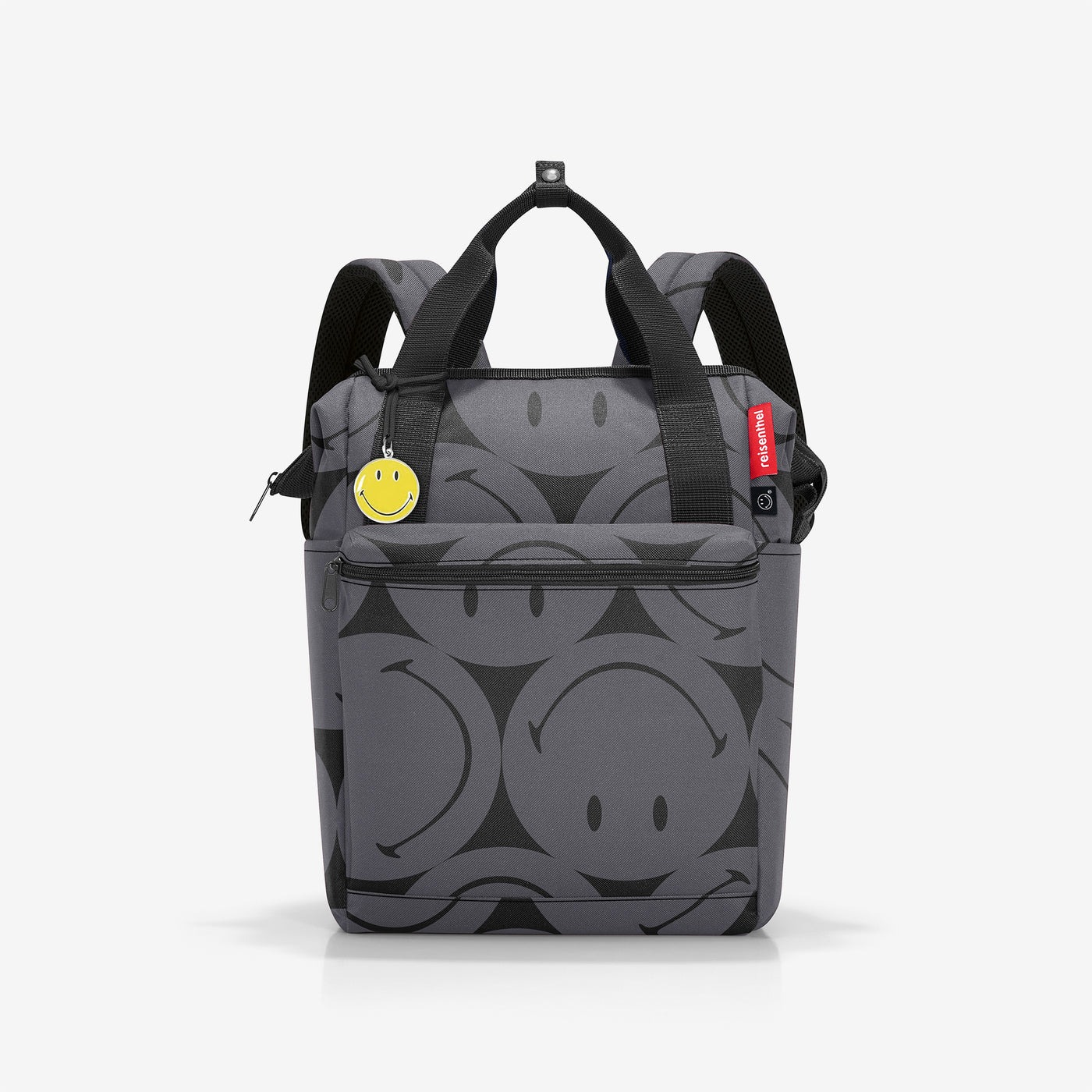 Mochila R smiley grey