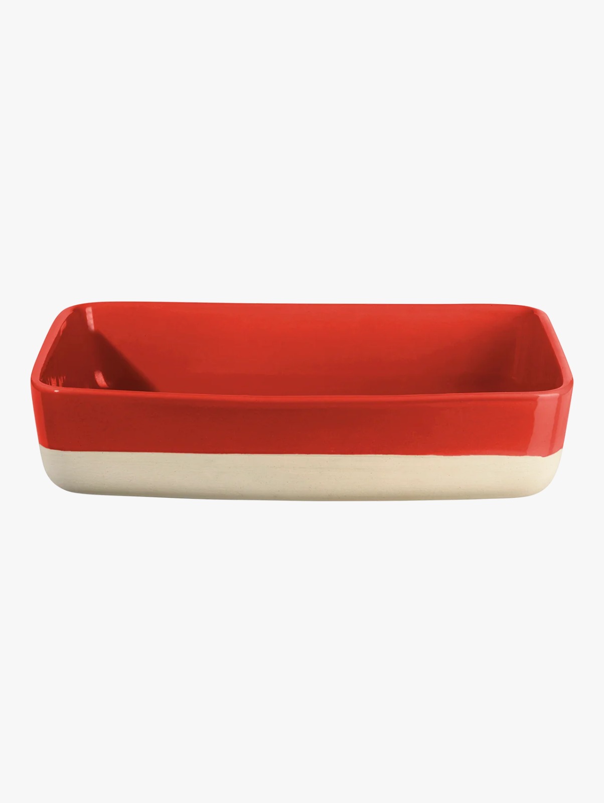 Ovenproof dish rectangular red