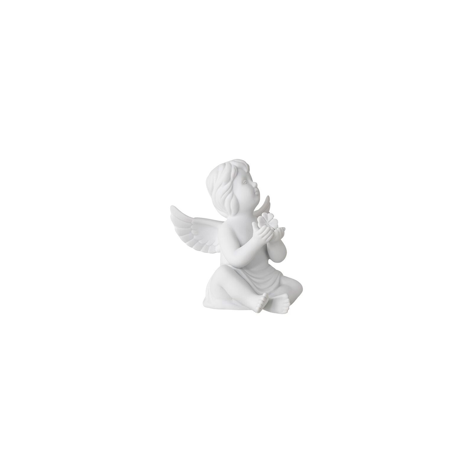 Ángel decorativo con trébol 