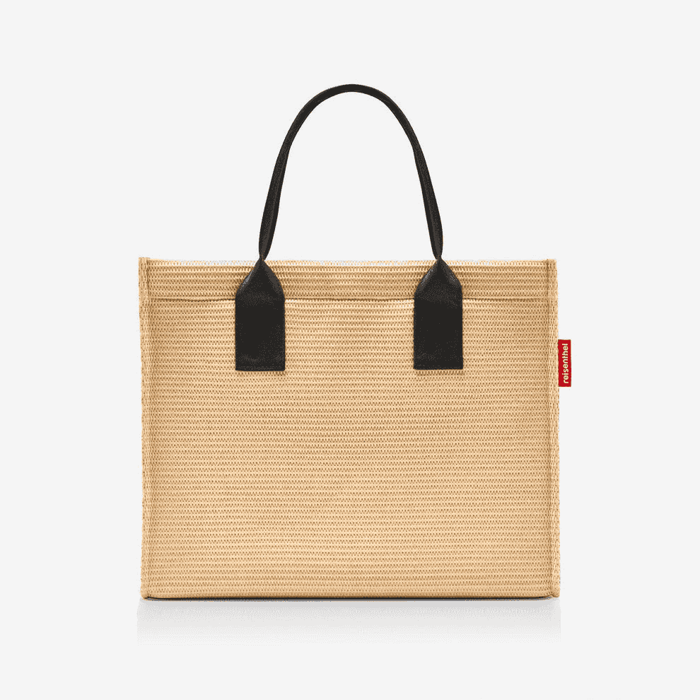 Bolso de compras raffia black