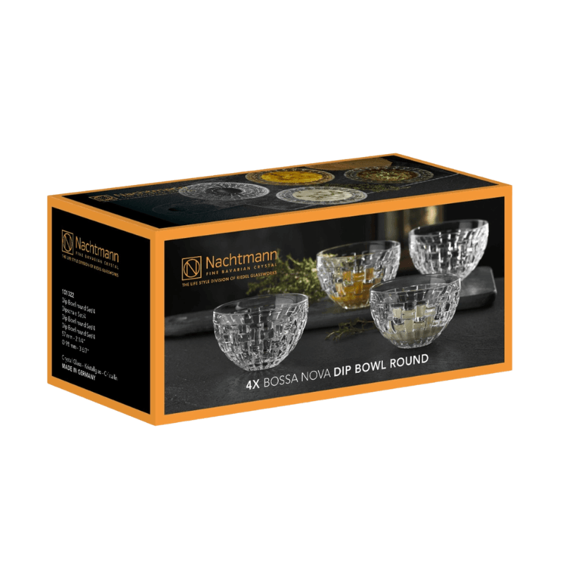 Set de 4 cuencos de Cristal 