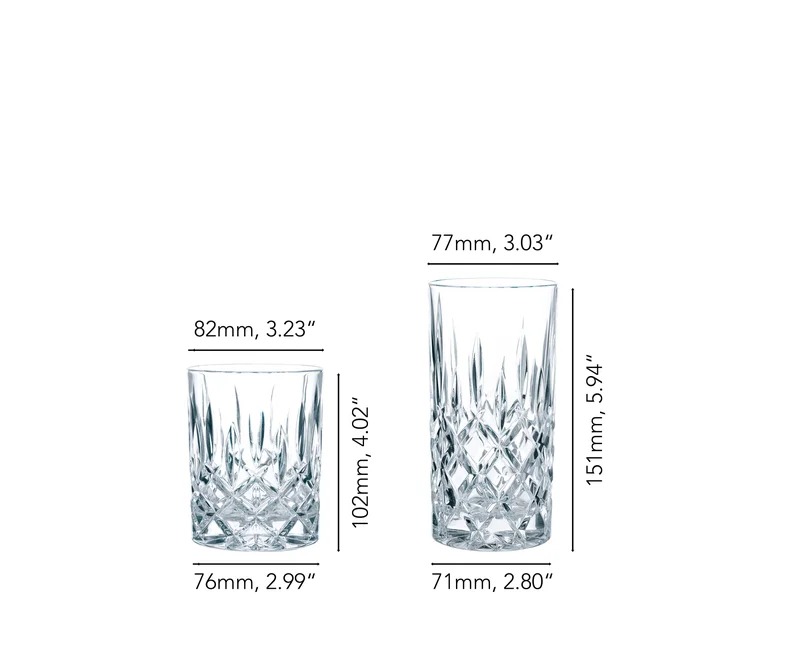 Set de 12 vasos - noblesse