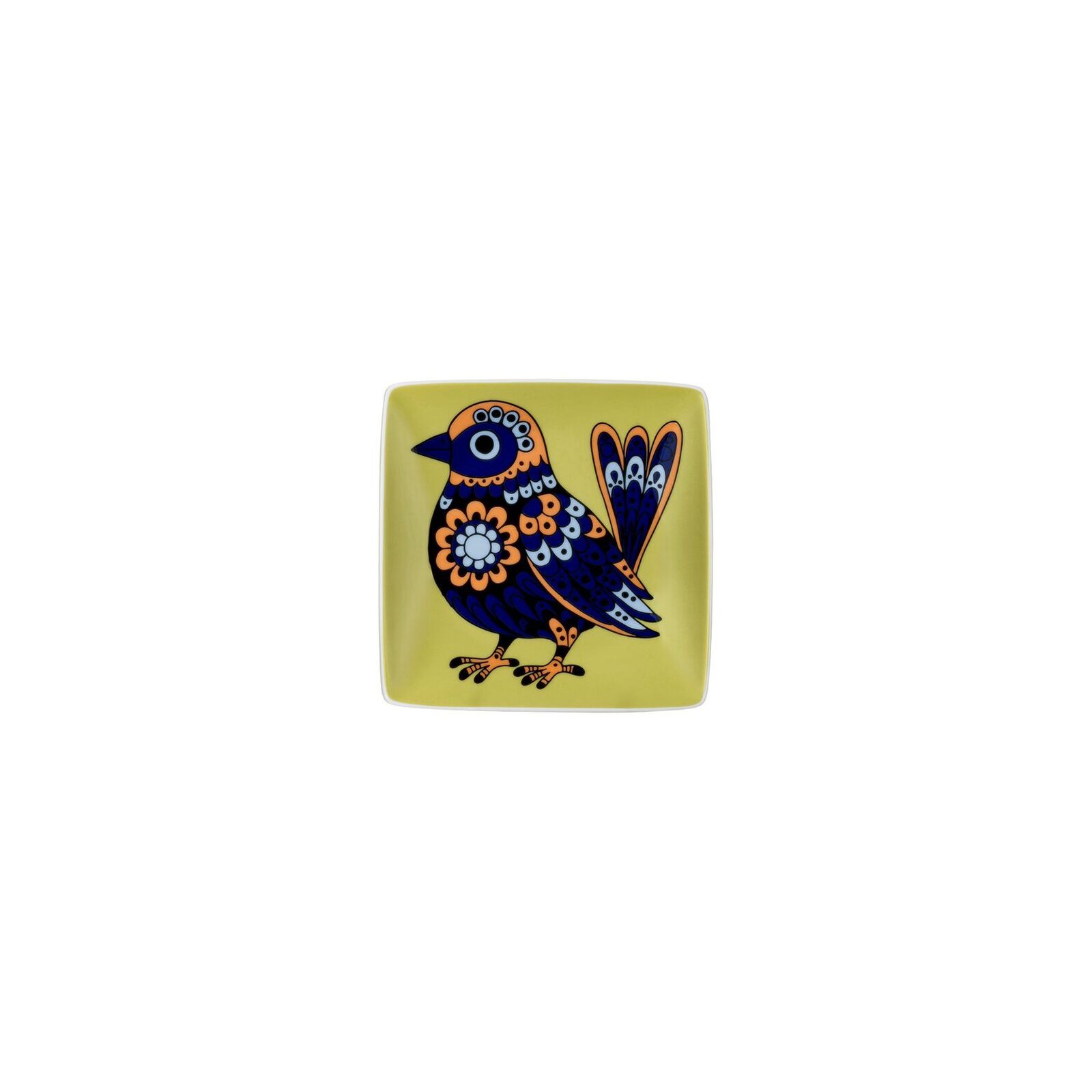 Plato cuadrado aves de granja