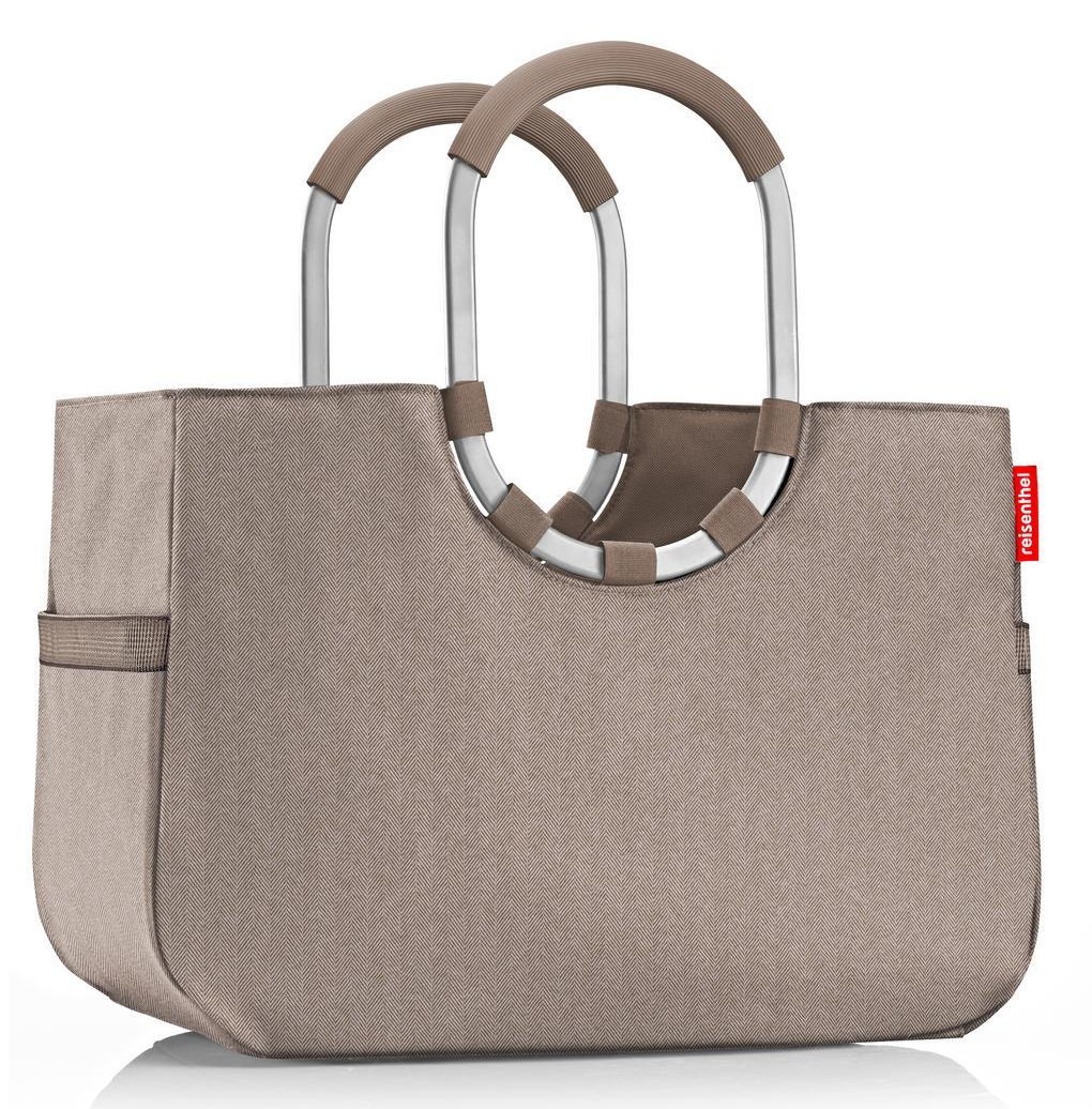Bolso L herringbone mokka