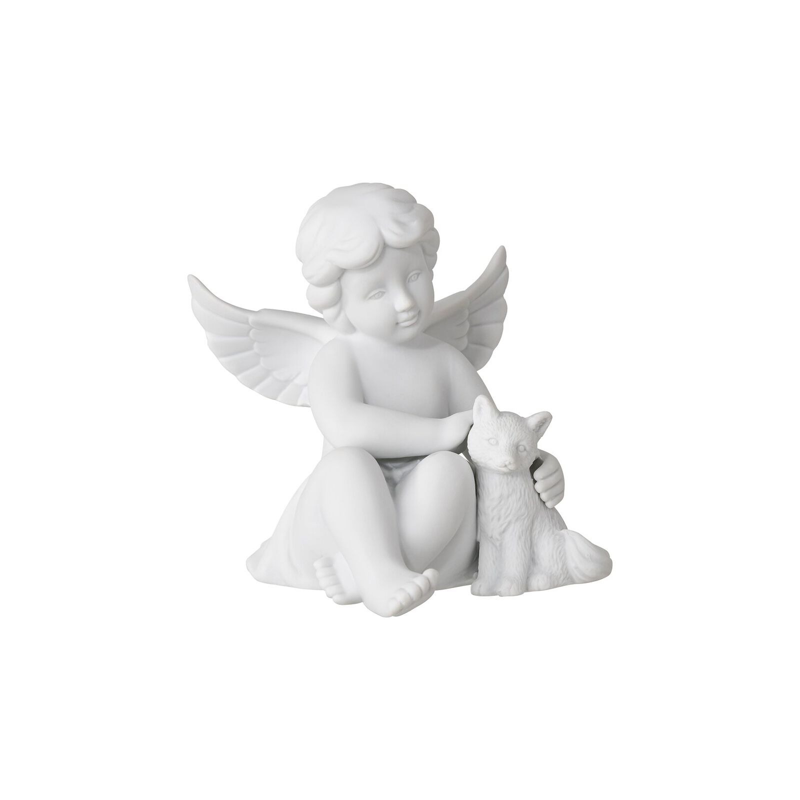 Ángel decorativo con zorro
