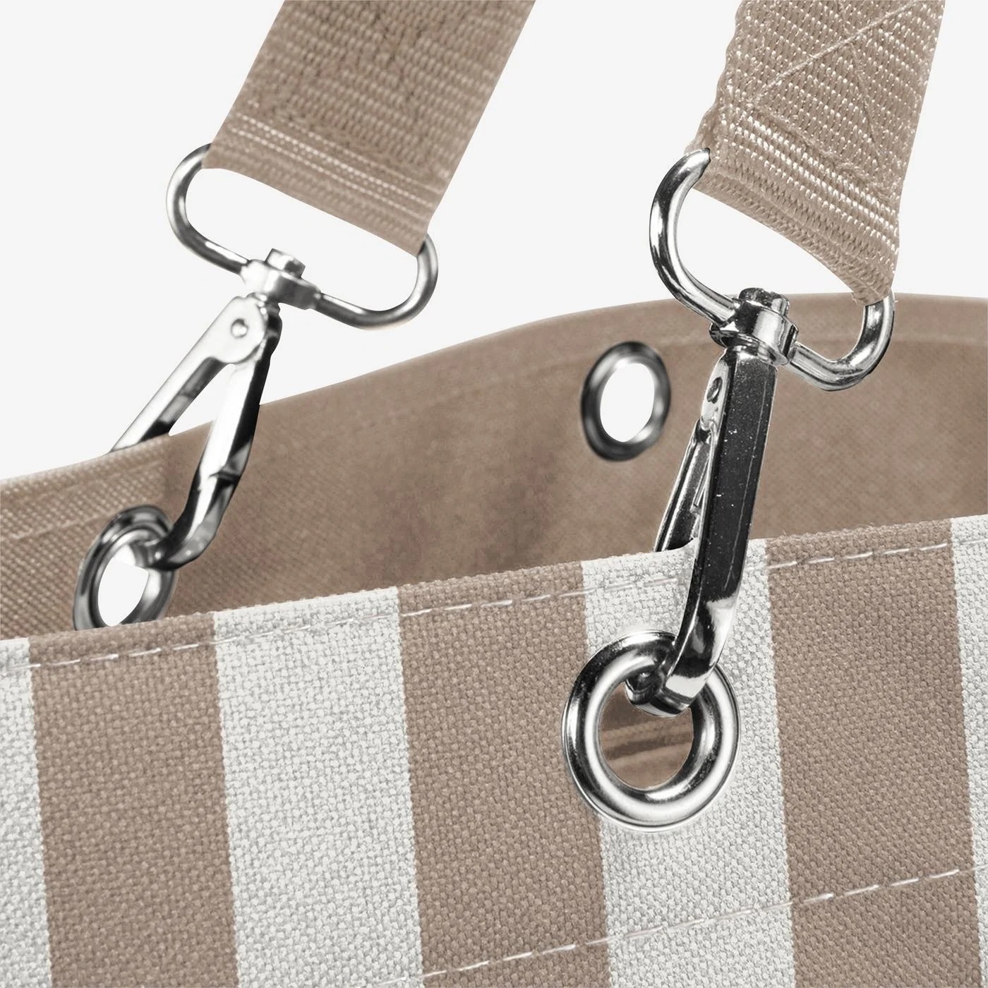 Bolso para compras XL summer stripes coffee