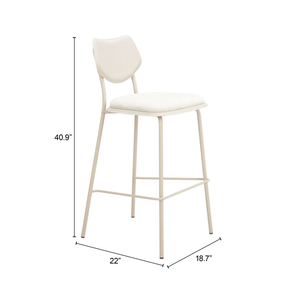 Silla de bar zeal gris claro