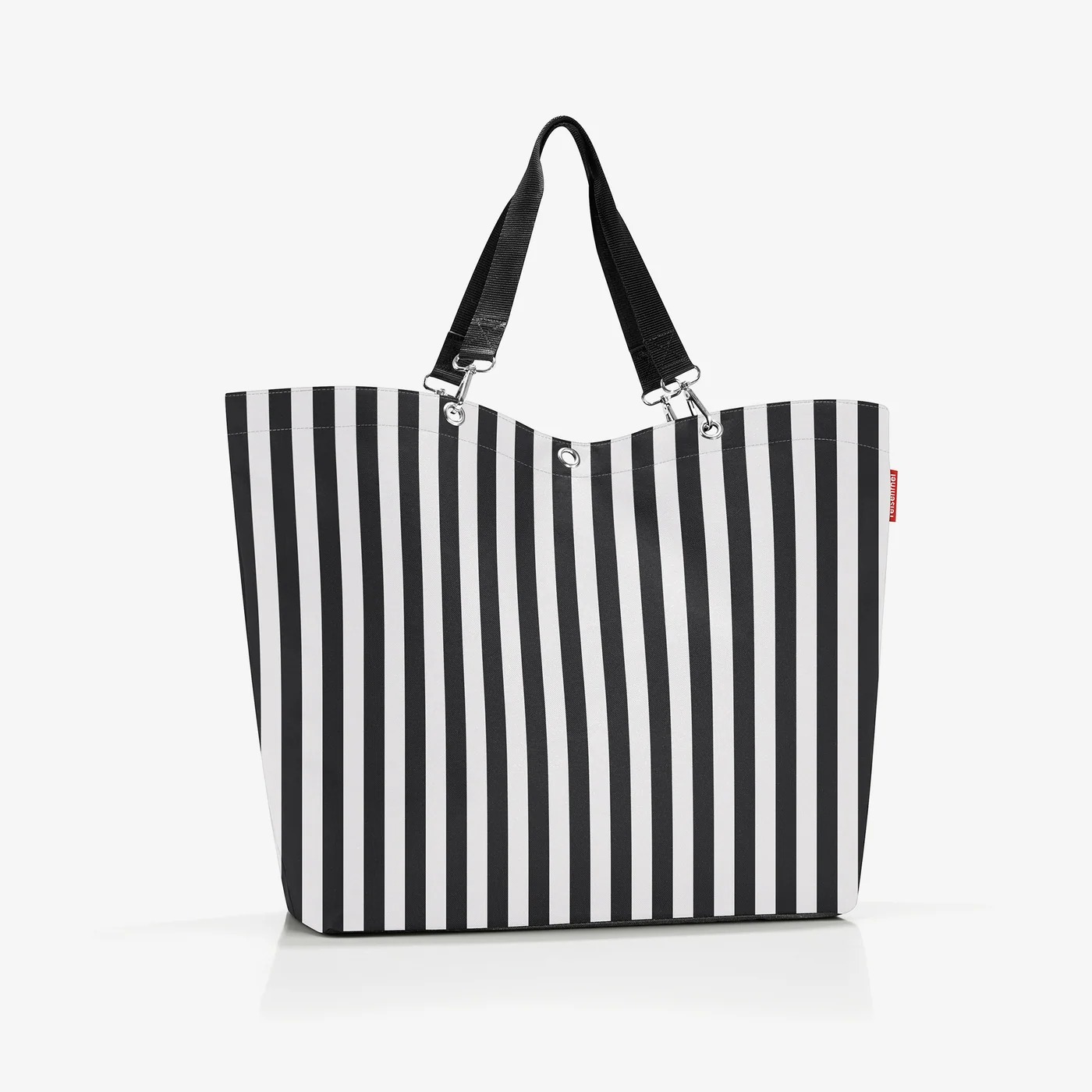 Bolso oara compras XL summer stripes black and white