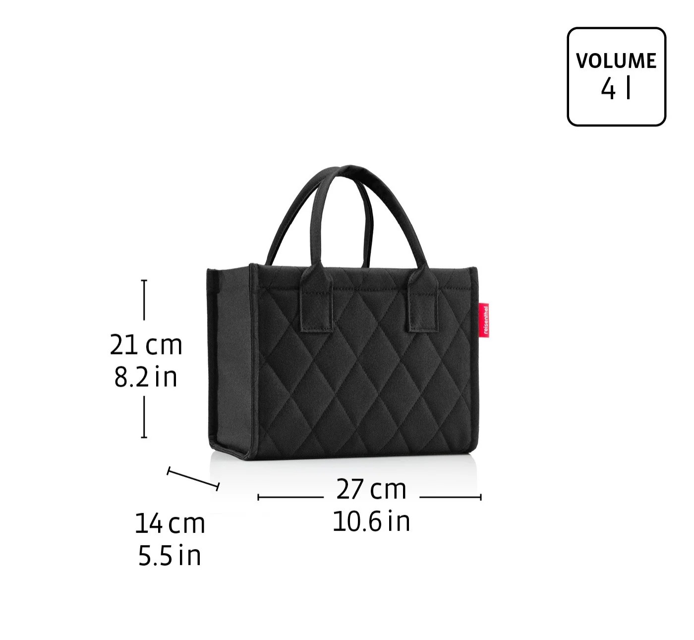 Bolsa de compras XS rhombus black