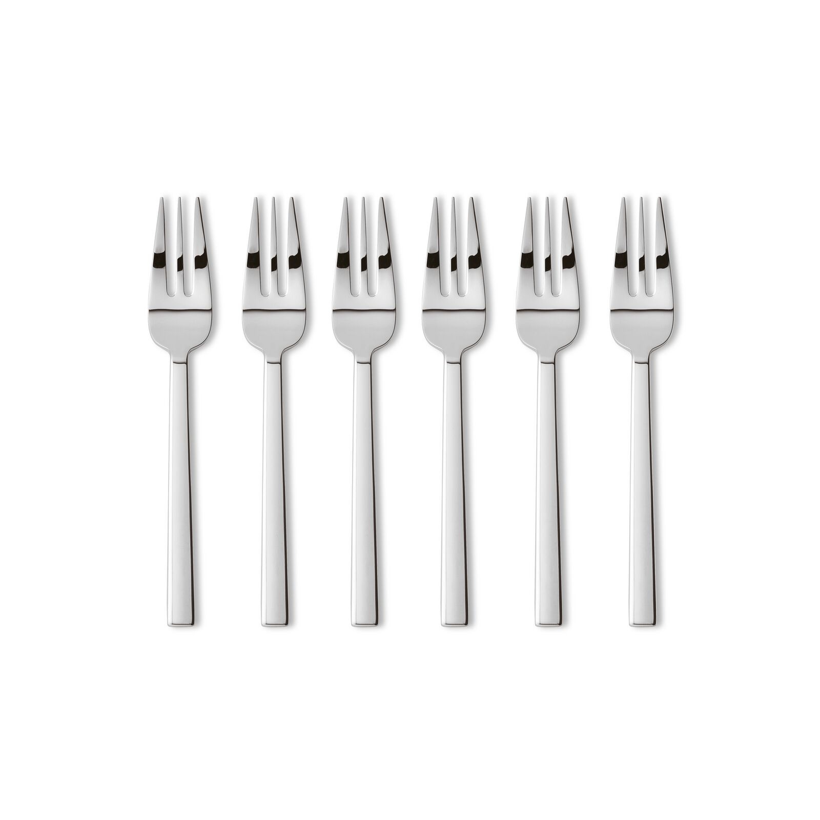 Set de regalo 6 tenedores para pastel neutral