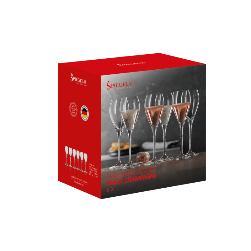 Juego de 6 copas de champán