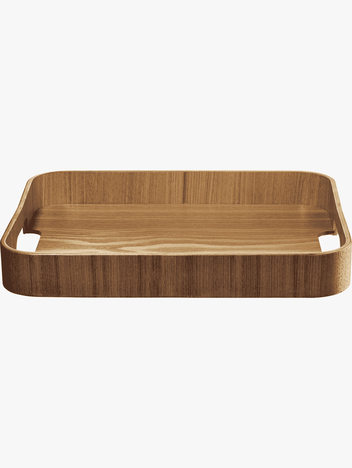 Bandeja de madera, rectangular con borde