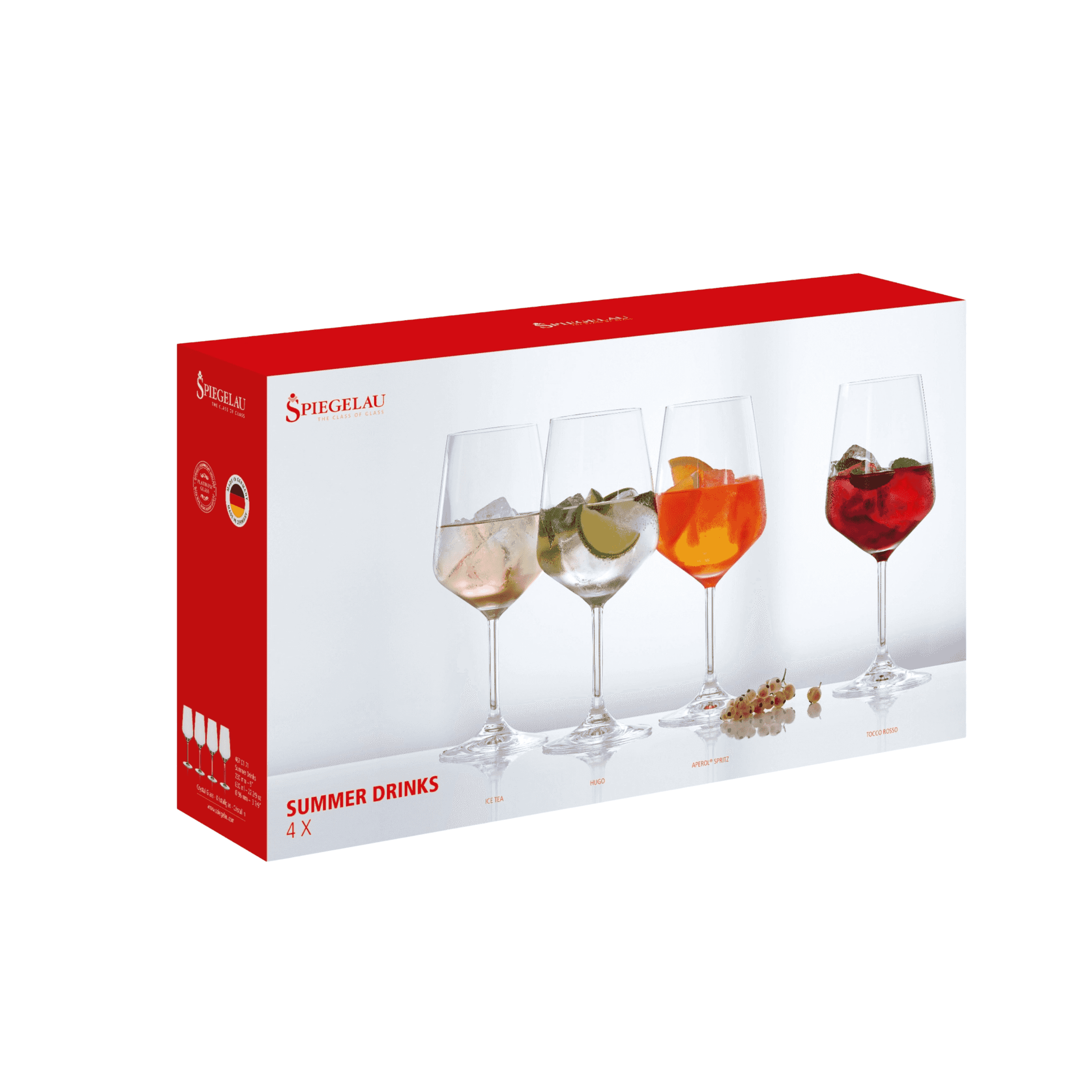 Set de 4 Copas de cristal Ginebra