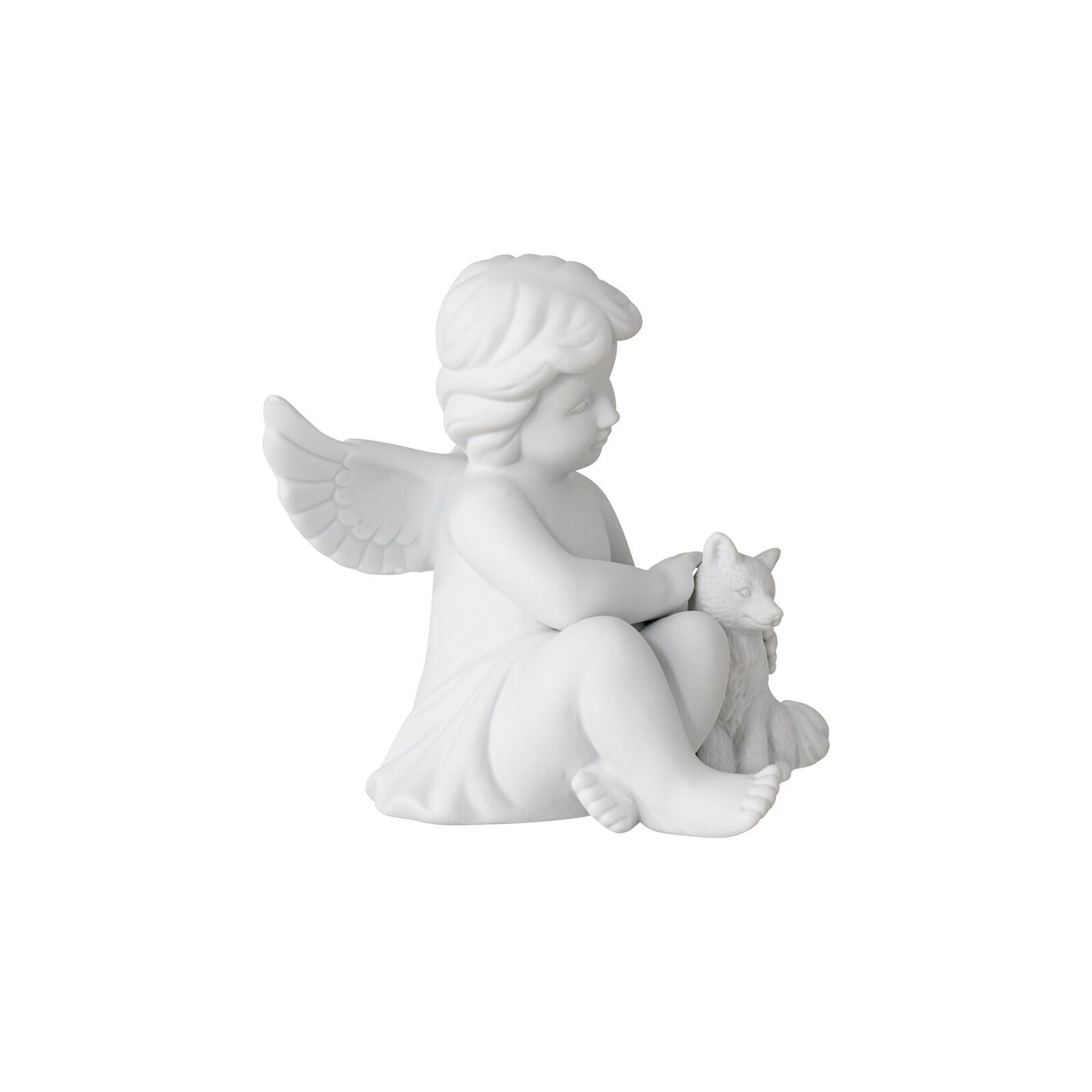 Ángel decorativo con zorro