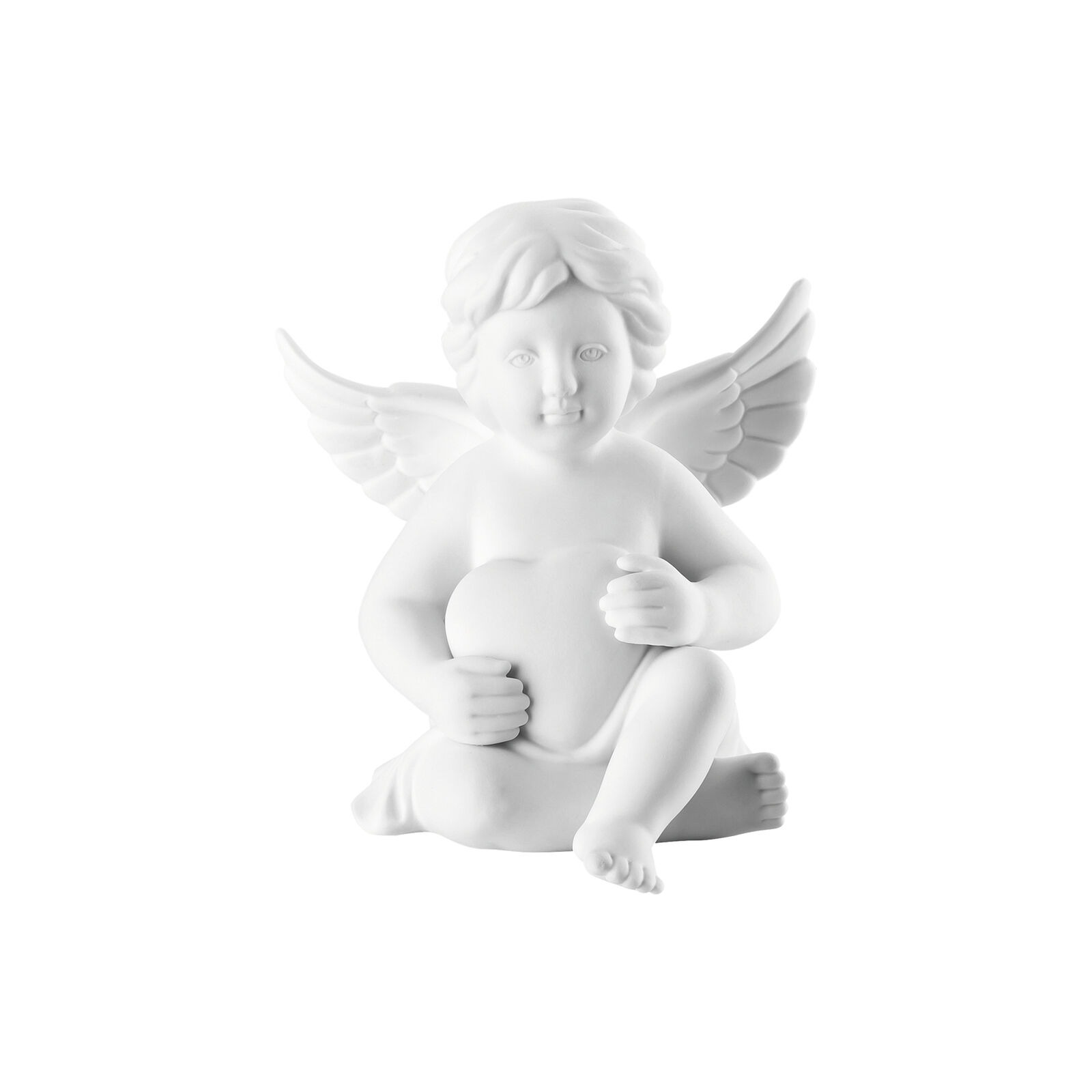 Ángel con corazón weiss matt