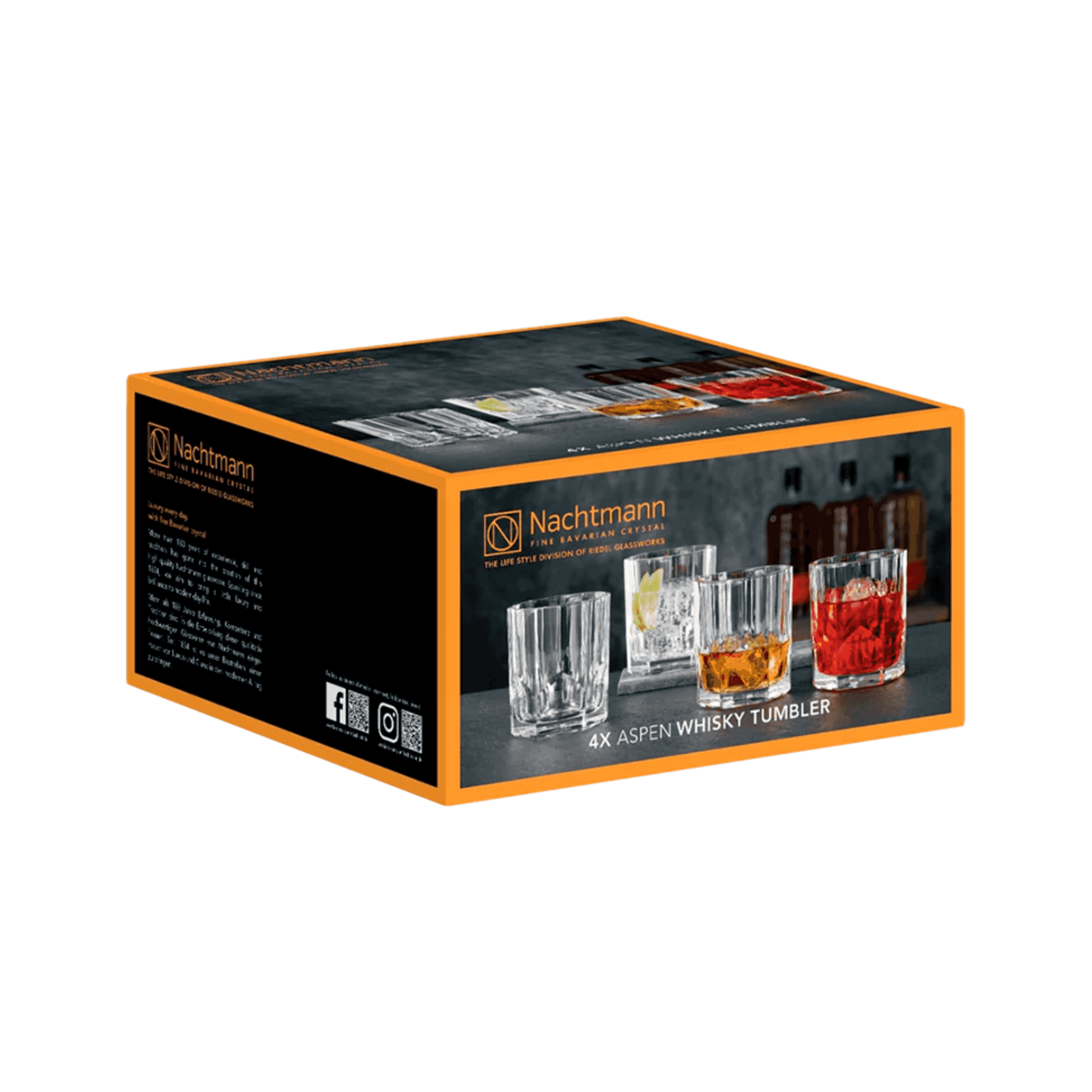 Vaso Whiskey Aspen - Set de 4