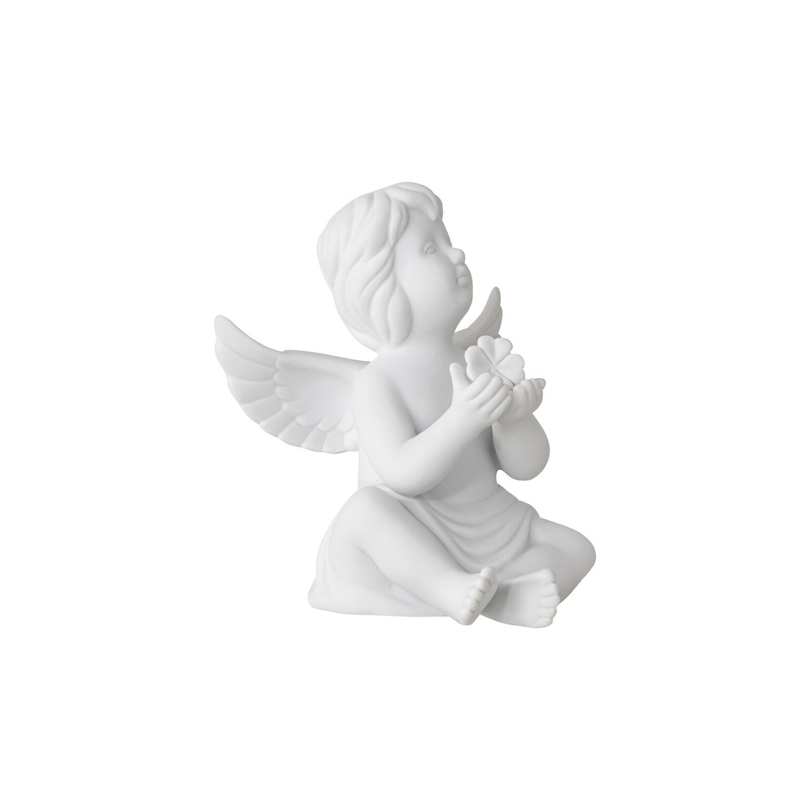 Ángel decorativo con trébol 