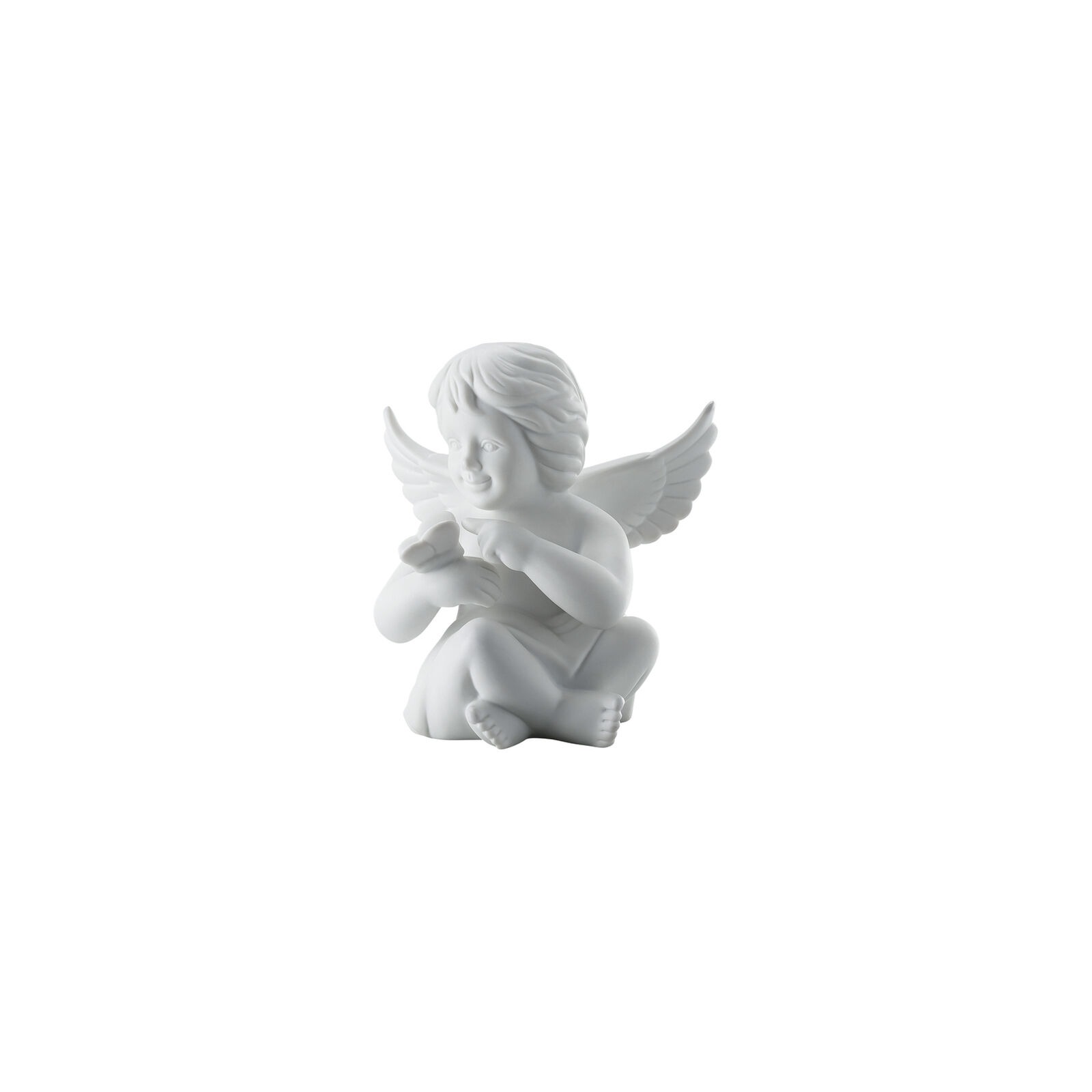 Ángel con mariposa en mano