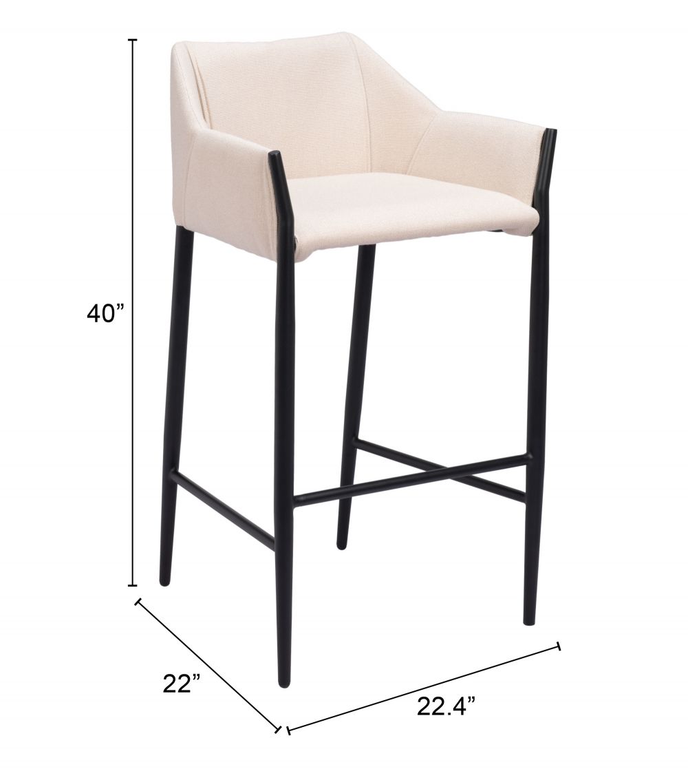 Silla de bar andover beige