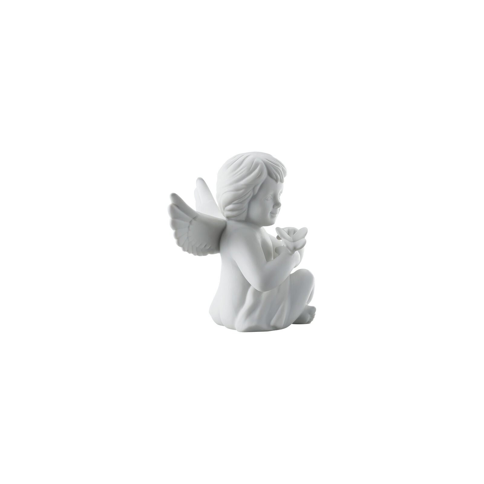 Ángel con mariposa en mano