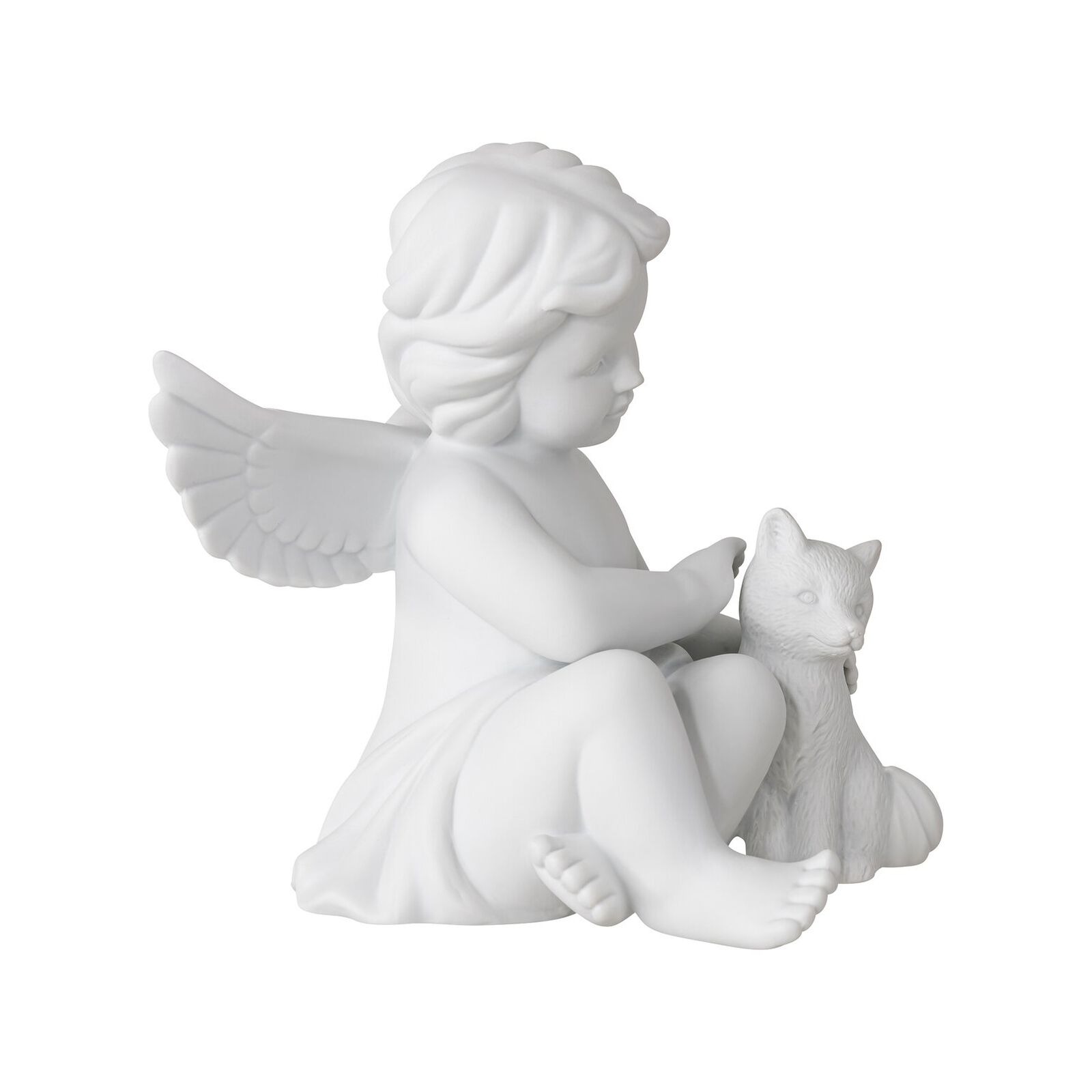 Ángel decorativo con zorro grande
