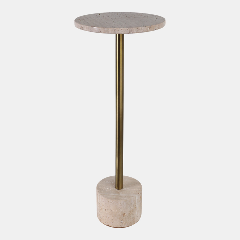 Mesa Auxiliar Travertine 26"
