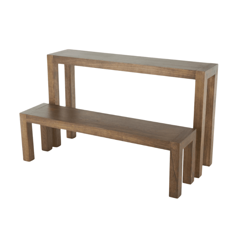 Consola rectangular de madera, se vende por separado, tamaño pequeño