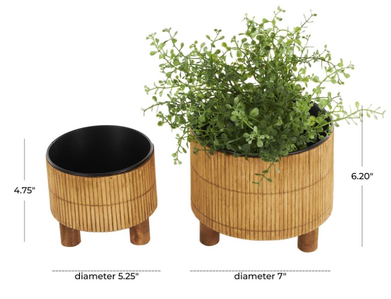 MACETERA DE RATTAN 6"